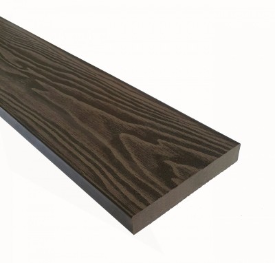 Террасная доска из ДПК Terrapol Смарт 3D Полнотелая без паза Тик Киото