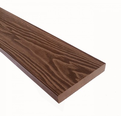 Террасная доска из ДПК Terrapol Смарт 3D Полнотелая без паза Орех Милано