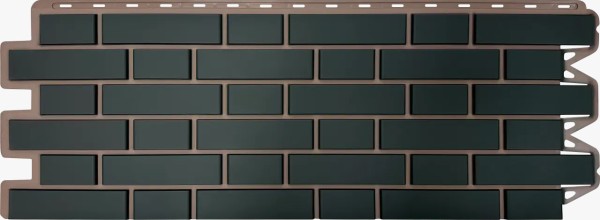 Фасадная панель Альта-Профиль, Кирпич Клинкерный, Графит купить в Тольятти