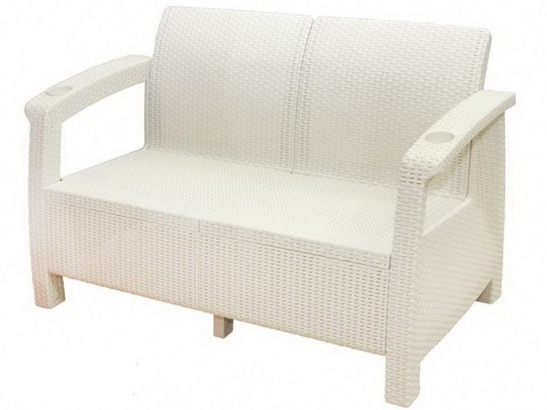 Двухместный диван Yalta Sofa Seаt белый купить в Тольятти
