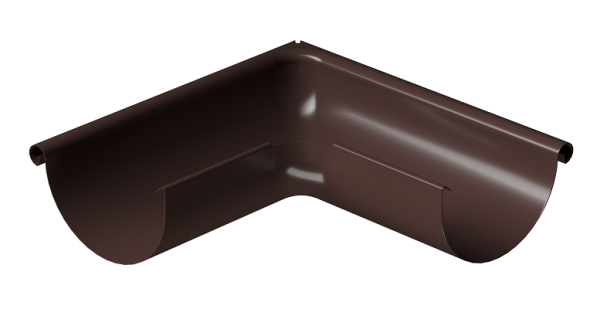 Угол внешний 90° D125 Döcke STAL PREMIUM Шоколад, (RAL 8019) купить в Тольятти