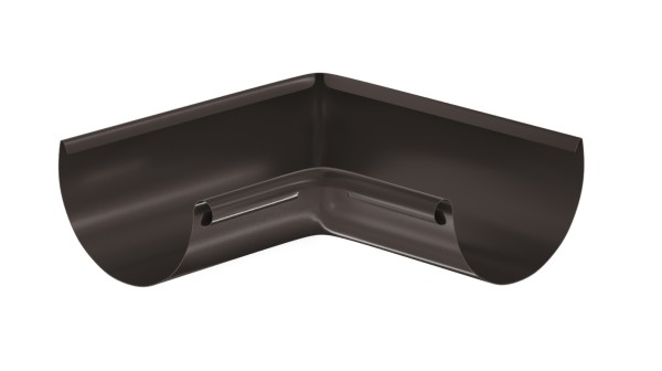 Водосток Aquasistem, система 125x90 - Угол желоба, внутренний 90° RR 32 Тёмно-Коричневый купить в Тольятти