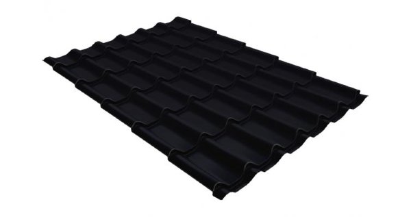 Металлочерепица классик GL 0,5 Velur20 RAL 9005 черный купить в Тольятти