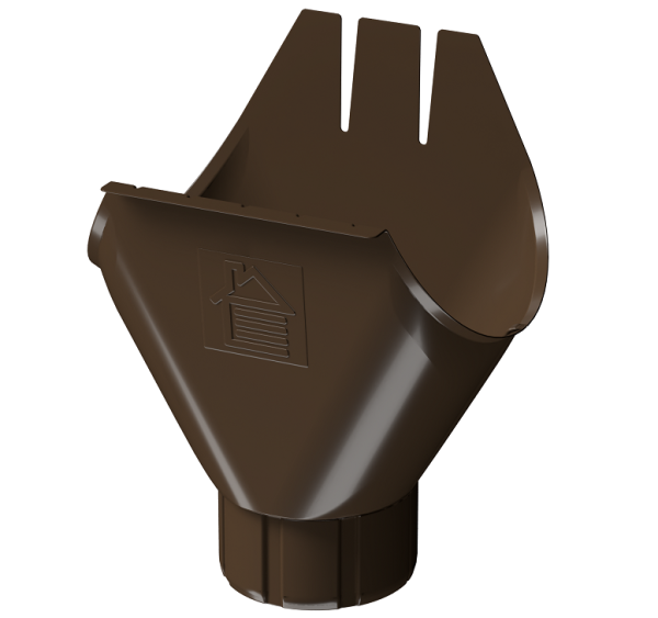 Воронка желоба D125 Döcke STAL PREMIUM Каштан, (RAL 8017) купить в Тольятти