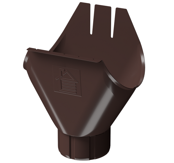 Воронка желоба D125 Döcke STAL PREMIUM Шоколад, (RAL 8019) купить в Тольятти