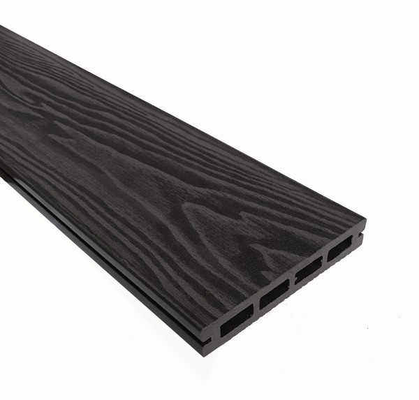 Террасная доска из ДПК Terrapol Смарт 3D Пустотелая с пазом Черное дерево купить в Тольятти