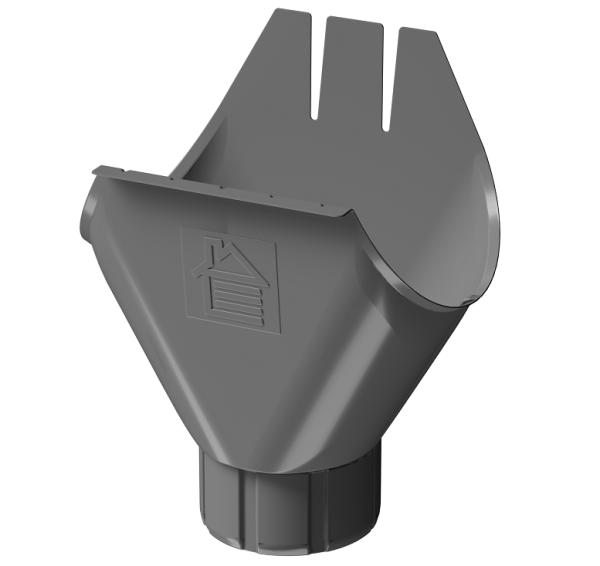 Воронка желоба D125 Döcke STAL PREMIUM Графит, (RAL 7024) купить в Тольятти