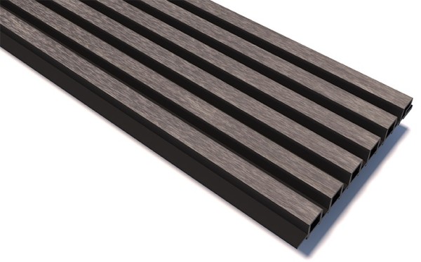 Реечные панели WOODVEX Lines Ultra Smoke gray купить в Тольятти