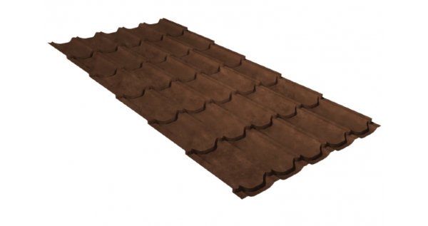 Металлочерепица квинта плюс GL 0,5 Safari Twincolor Brown купить в Тольятти
