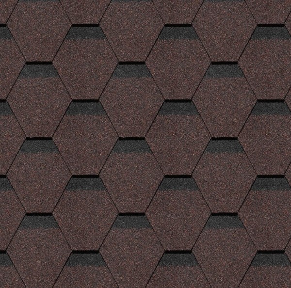 Гибкая черепица Docke, коллекция Шеффилд – Корица купить в Тольятти