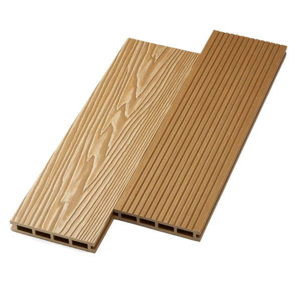 Террасная доска ДПК NanoWood двусторонняя New 3D тиснение + вельвет Орех купить в Тольятти