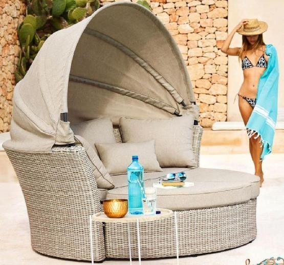 Диван-Трансформер AFINA плетеный из иск. ротанга AFM-325 Beige купить в Тольятти