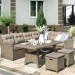 Комплект мебели AFINA плетеной из иск. ротанга AFM-307B Beige купить в Тольятти