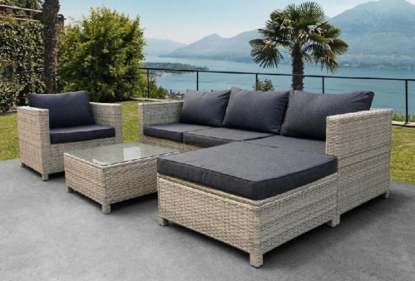 Комплект мебели AFINA плетеной из иск. ротанга YR821G Grey/Grey купить в Тольятти