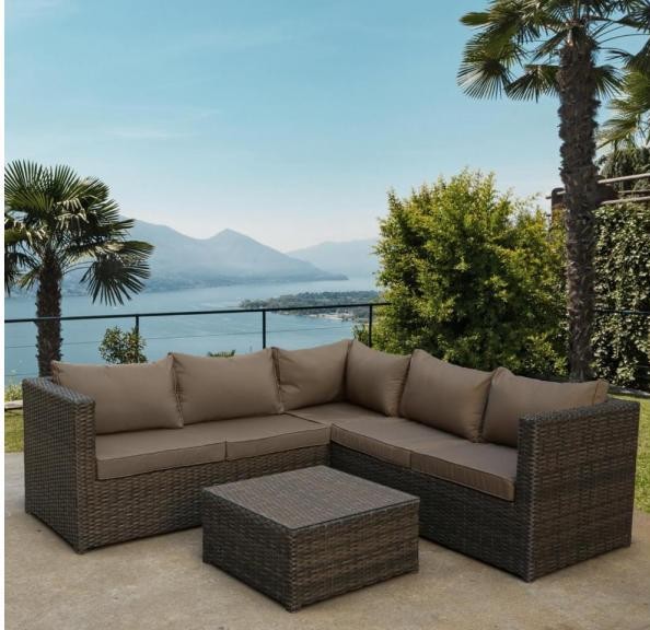 Комплект мебели AFINA плетеной из иск. ротанга YR825A Brown/Beige купить в Тольятти