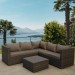 Комплект мебели AFINA плетеной из иск. ротанга YR825A Brown/Beige купить в Тольятти