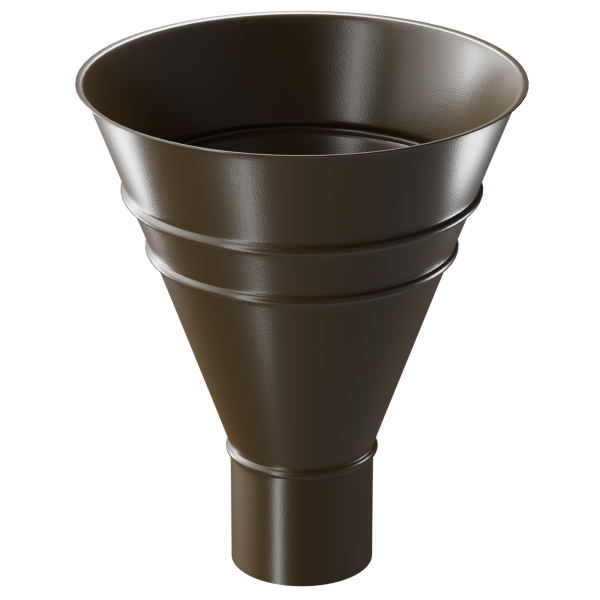 Воронка водосборная Döcke STAL PREMIUM, Каштан купить в Тольятти