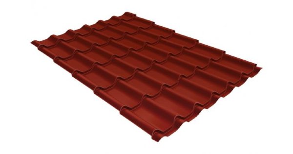 Металлочерепица классик 0,5 Satin RAL 3009 оксидно-красный купить в Тольятти