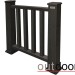 Ограждение из ДПК Outdoor Классик 3D STORM чёрный купить в Тольятти
