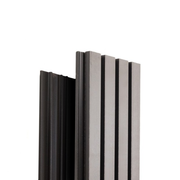 Фасадная доска Ecodecking Техно реечная 200х26х3000 Серый купить в Тольятти