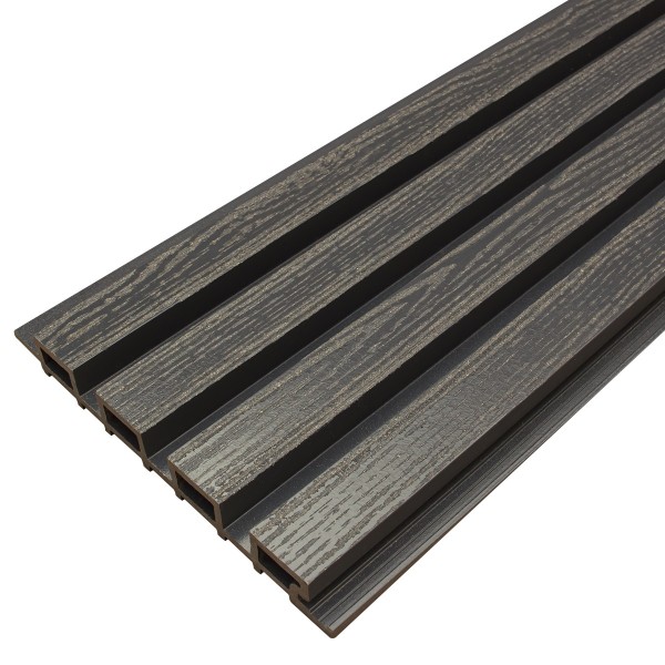 Фасадная доска из ДПК Faynag Wood Рейка Мокрый Асфальт купить в Тольятти