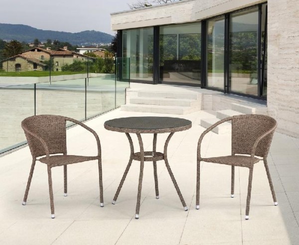 Комплект плетеной мебели AFINA из иск. ротанга T282ANT/Y137C-W56 Light Brown 2Pcs купить в Тольятти