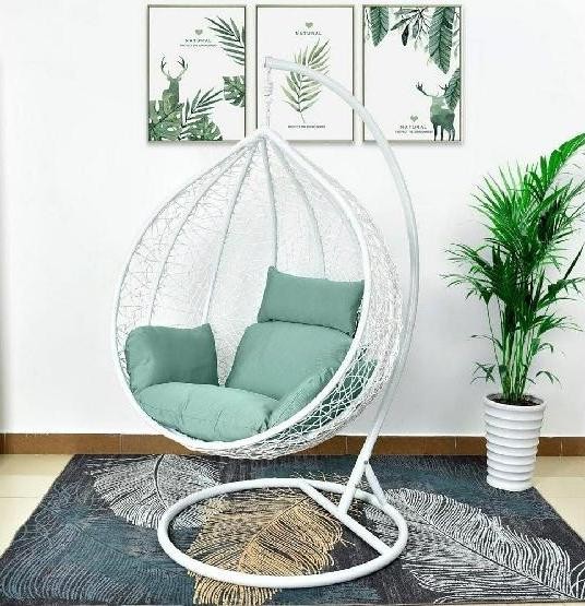 Кресло Подвесное из искусственного ротанга AFM-168A-XL White/Green купить в Тольятти