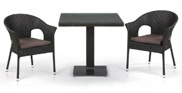 Комплект плетеной мебели AFINA из иск. ротанга T605SWT/Y79A-W53 Brown 2Pcs купить в Тольятти