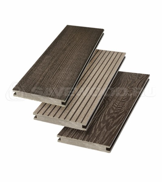 Террасная доска SW Fraxinus (R) полнотелая «SaveWood» Темно-коричневый купить в Тольятти