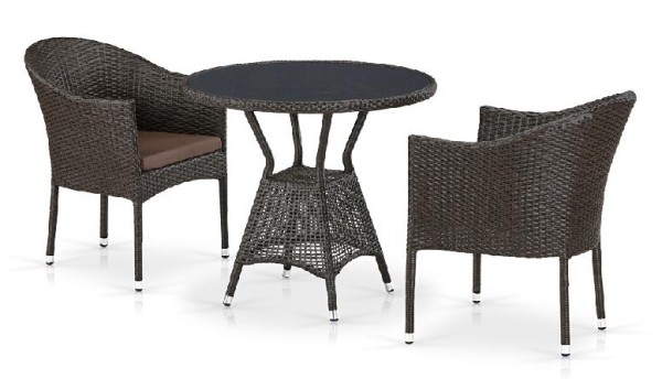 Комплект плетеной мебели AFINA из иск. ротанга T707ANS/Y350-W53 Brown 2Pcs купить в Тольятти