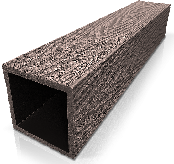 Столб ДПК 3D GardenParkett фактура дерева Венге купить в Тольятти