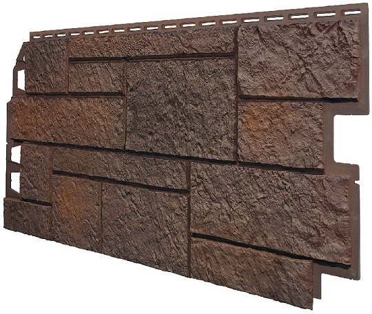 Фасадная панель VOX Sandstone (Сандстоун) темно коричневый купить в Тольятти