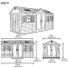 Сарай пластиковый LifeTime 15x8 DD купить в Тольятти