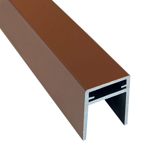 П-профиль Алюминиевый EasyDecking 35x25 Коричневый купить в Тольятти
