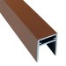 П-профиль Алюминиевый EasyDecking 35x25 Коричневый купить в Тольятти