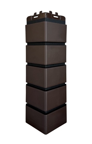 Угол Grand Line клинкерный кирпич ПРЕМИУМ Шоколадный (шов RAL 9005) купить в Тольятти