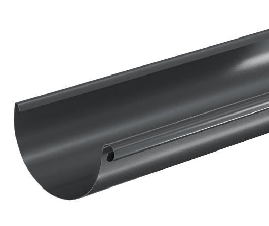 Водосток Aquasistem, система 150/100 - Водосточный желоб 3.00м RAL 7024 Тёмно-серый купить в Тольятти