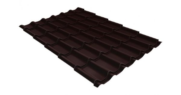 Металлочерепица классик 0,5 Satin RAL 8017 шоколад купить в Тольятти