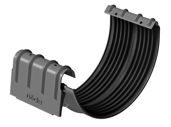 Соединитель желобов D125 Döcke STAL PREMIUM Графит, (RAL 7024) купить в Тольятти