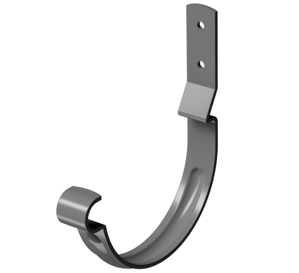 Карнизный крюк короткий (гнутый) D125 Döcke STAL PREMIUM Графит, (RAL 7024) купить в Тольятти