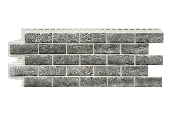 Фасадная панель Grand Line Состаренный кирпич Элит гранит, ШОВ белый купить в Тольятти