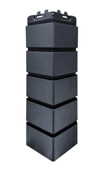 Угол Grand Line состаренный кирпич премиум Графит (шов RAL 9005) купить в Тольятти