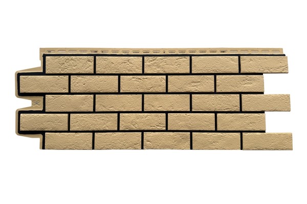 ФП Grand Line состаренный кирпич премиум Песочный (шов RAL 9005) купить в Тольятти