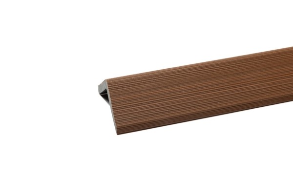 Уголок торцевой Ecodecking Скай коэкструзия 45х45х3000 Тик купить в Тольятти