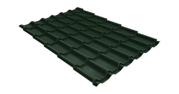 Металлочерепица классик 0,5 Satin RR 11 темно-зеленый купить в Тольятти